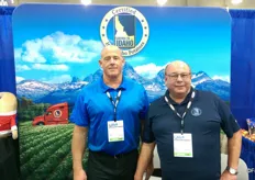 Dave Rhodes (left) and Matt Brigotti (right) of the Idaho Potato Commission.